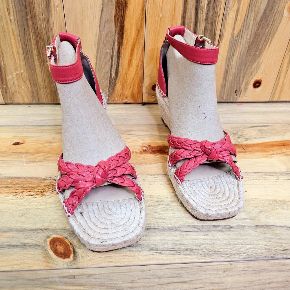 Vince Camuto Jadeya Sandals Moroccan Clay Red Leather Women’s Size 10